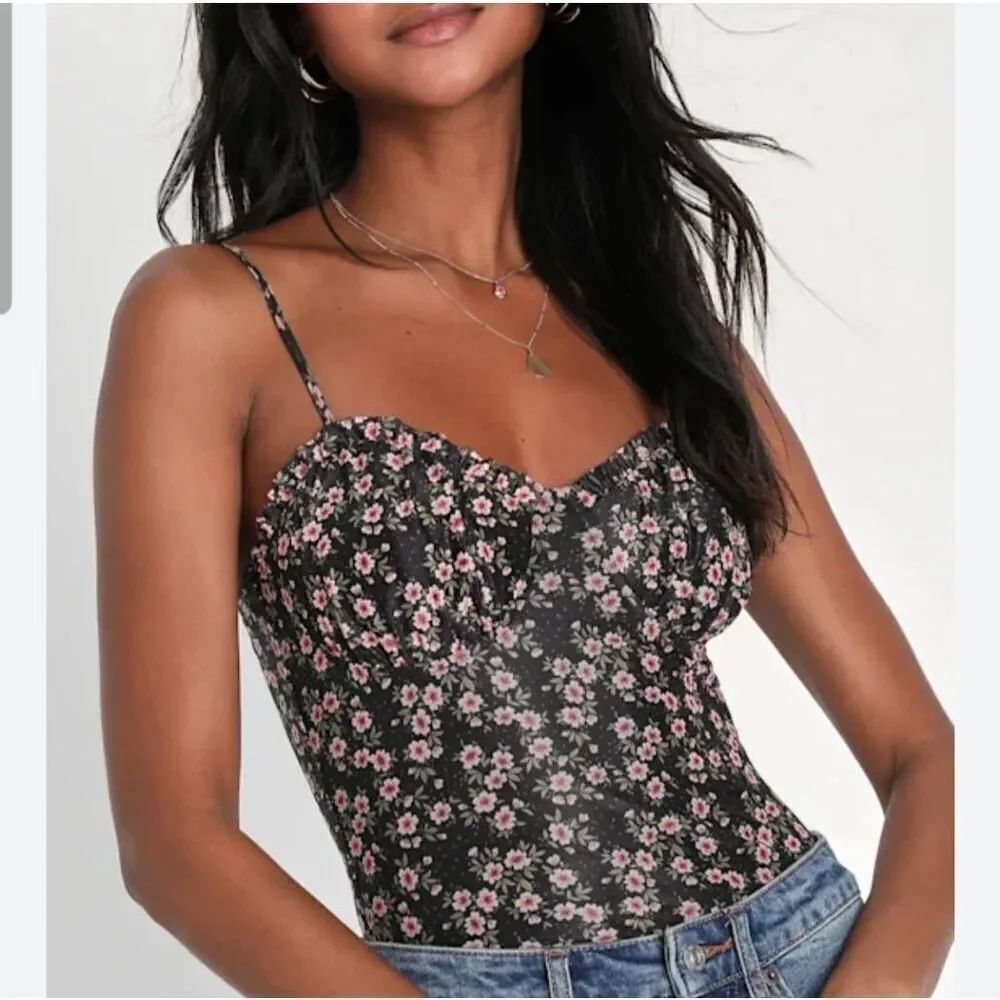 Lulus Flourish With Style Bodysuit